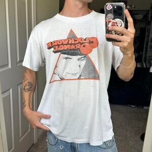 Rare Vintage 90s A Clockwork Orange Thrashed Movie Shirt
